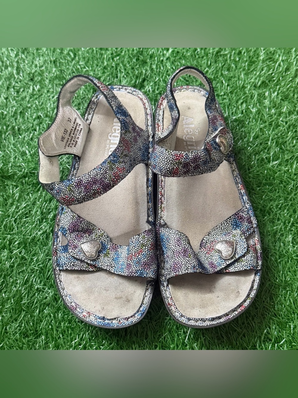 Alegria Women’s‎ Multicolor Sparkle Sandals size 37 - Alegria